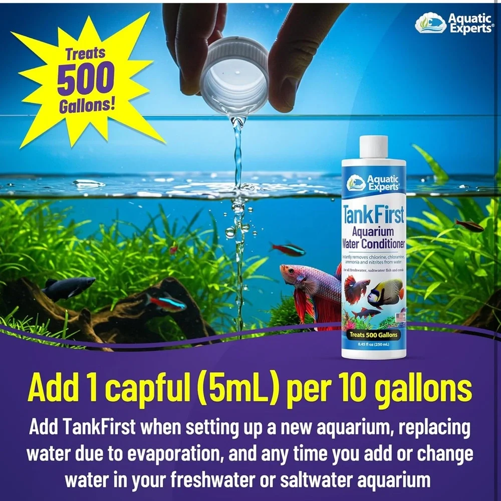 NWT TankFirst Complete Aquarium Water Conditioner - Fish Water 8.45 fl oz